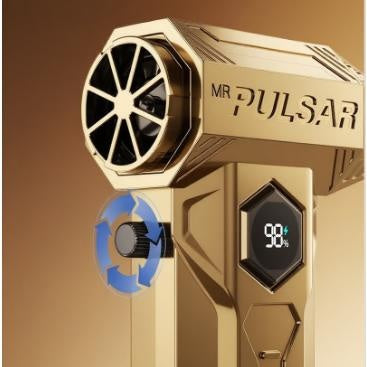 High-Speed Hair Dryer X11Pro Golden 990000 Revolutions Minute Powerful Airflow Brushless Motor Turbo Fan 75 Meters Per Second Wind Speed 10000 Milliampere-Hour UV Resistant Windshield Primer Waterless All-Purpose Detailer Spray