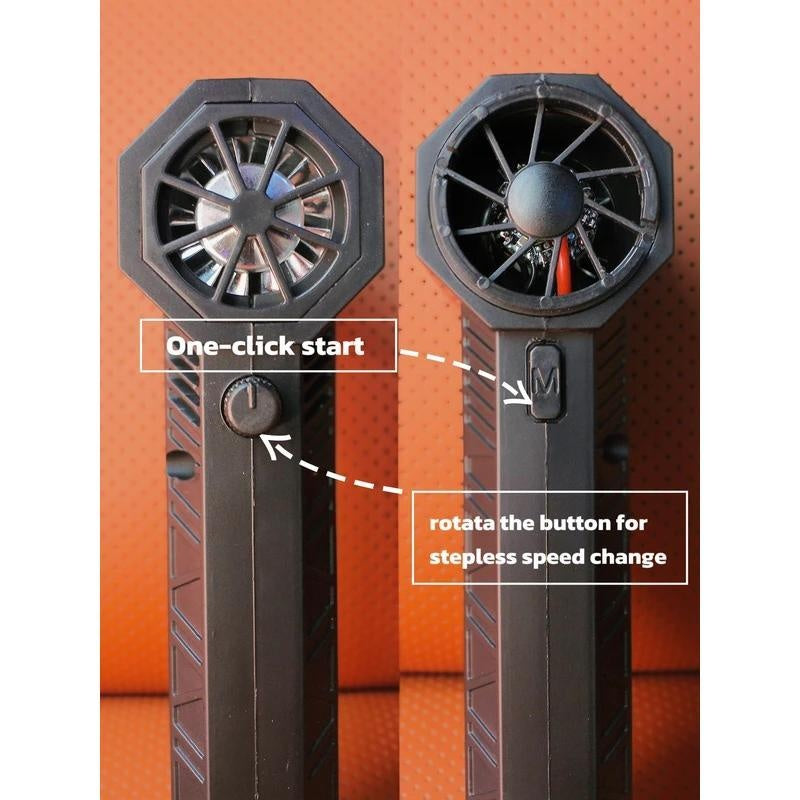 480000 RPM Powerful Air Vacuum Dust Cleaner Type-C Charging 62m/s Strong Winds Brushless Turbo Jet Blower with Hard Water Stain Remover Function Nozzle Portable Radiator Cleaning Wand Electric Spin Scrubber for Surface Work