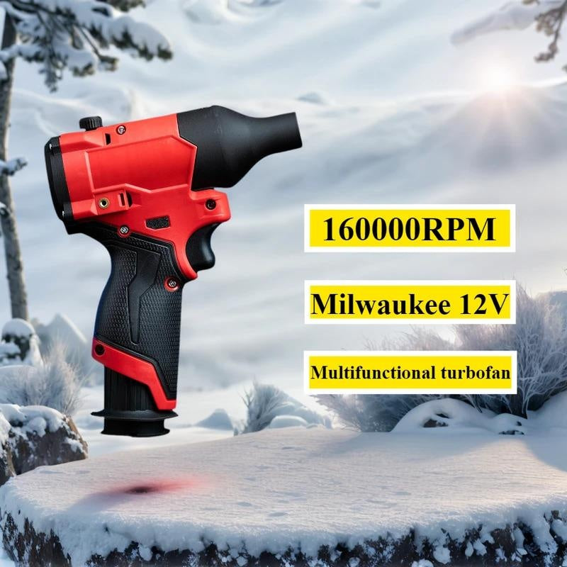 Brushless Jet Blower 160000 RPM 12V Battery Operated Electric Air Duster with Hard Water Stain Remover Function Nozzle for Car Wash Gutter Cleaning Interior Refresh