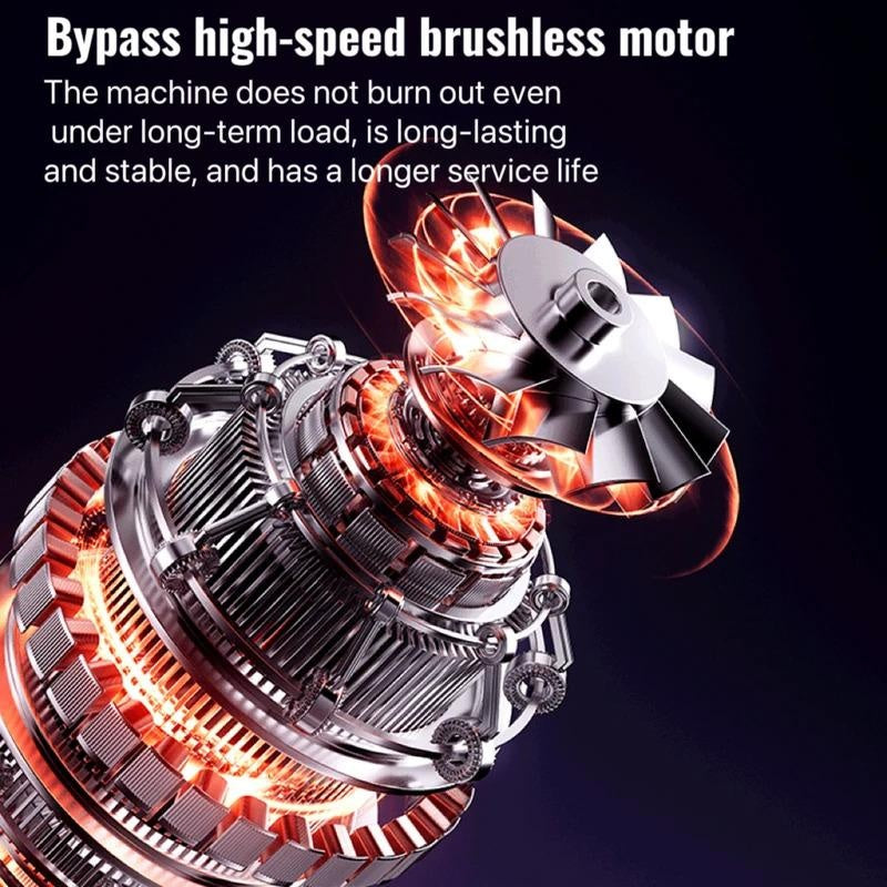 650000 RPM High Speed Turbo Air Blower 65M/S Handheld Vacuum Cleaner for Car Dust Blowing Portable Radiator Wand Multifunctional Cleaning Tool
