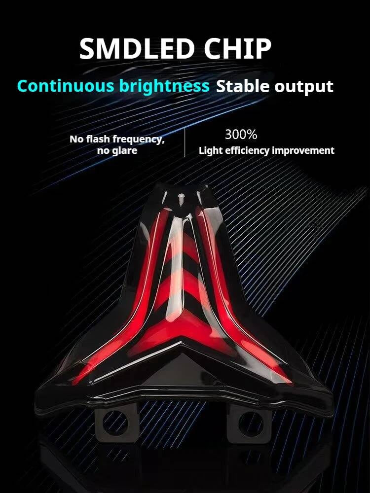 For Kawasaki ninja400 ZX4R/4RR ZX6R new improved short-tail Bluetooth LEDtaillight flow turn signal seven-color adjustable light