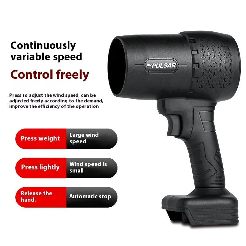 Turbojet Blower 160000 RPM Handheld Wind Speed 140m/s Electric Spin Scrubber with Function Nozzle for Hard Water Stain Removal RV Radiator Gutter Cleaning Hand Vacuum Tool