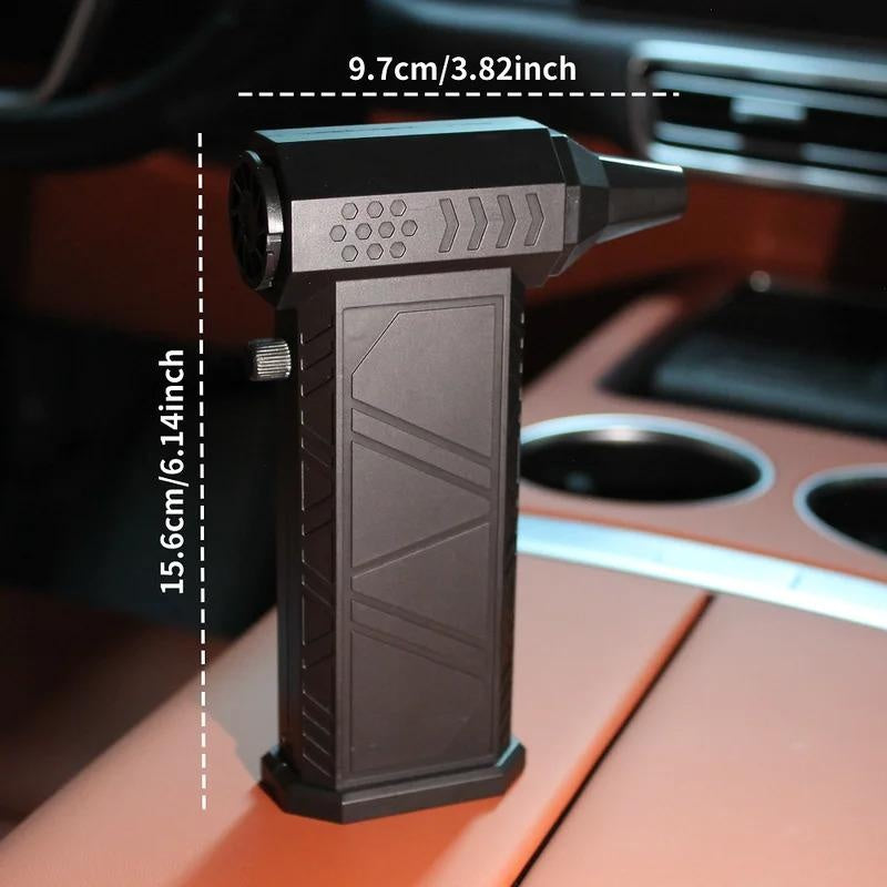 Violent Fan 420000 RPM Powerful Air Vacuum Dust Cleaner Charging Strong Winds 62m/s Brushless Turbo Jet Blower Dry hard water stain remover function nozzle ultra blaster tire foam electric spin scrubber interior refresh detail spray color restorer