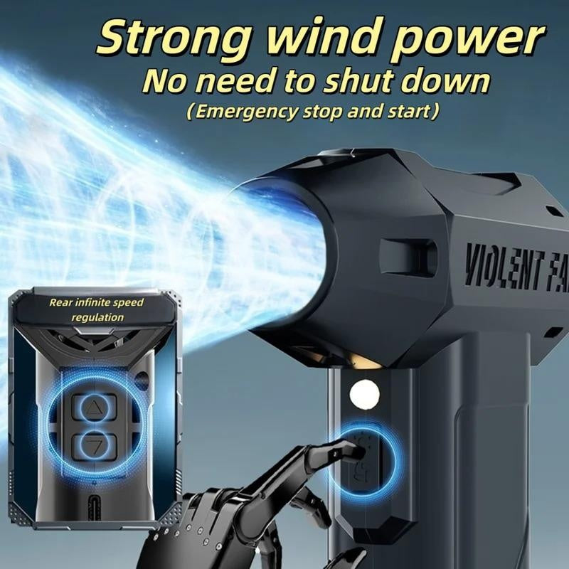 Multifunctional Car Cleaning Tool - 10000mAh Air Blower with 580000, Brushless Motor, 70m/s Wind Speed, Hard Water Stain Remover Function Nozzle, Electric Spin Scrubber for Surface Work and Hand Vacuum