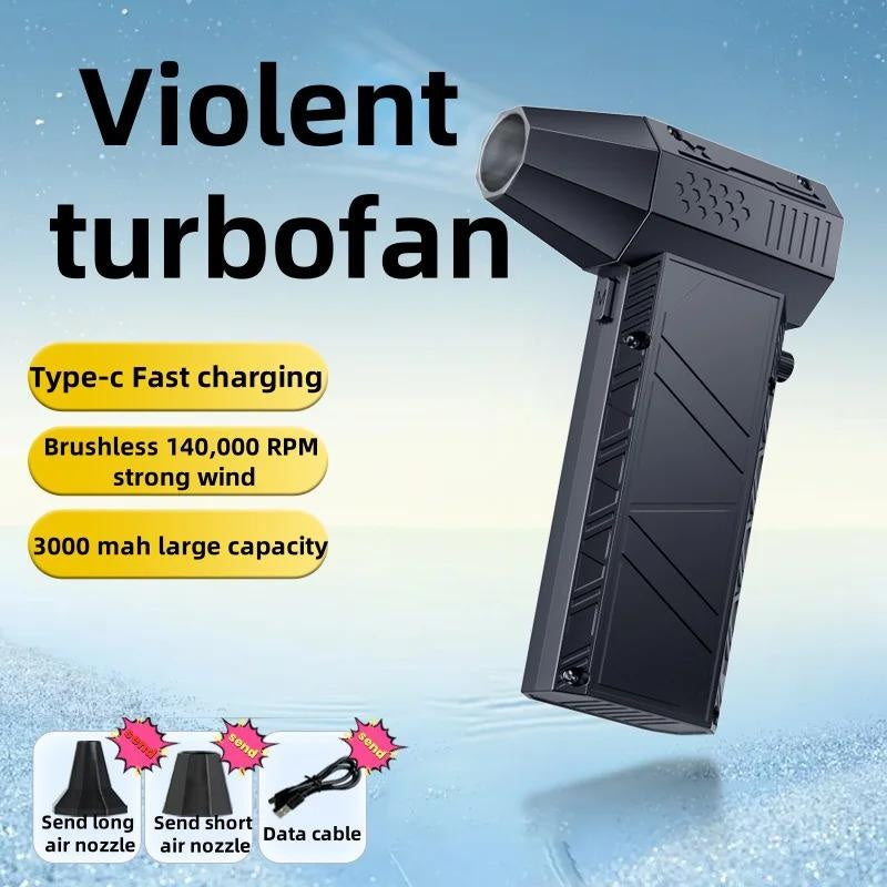 Mini Turbo Violent Jet Power Blower Speed Pipe Fan 200000 RPM Performance Brushless Motor electric spin scrubber function nozzle hard water stain remover car home wheel brush wash sprayer nano coating agent high pressure interior leather seat set